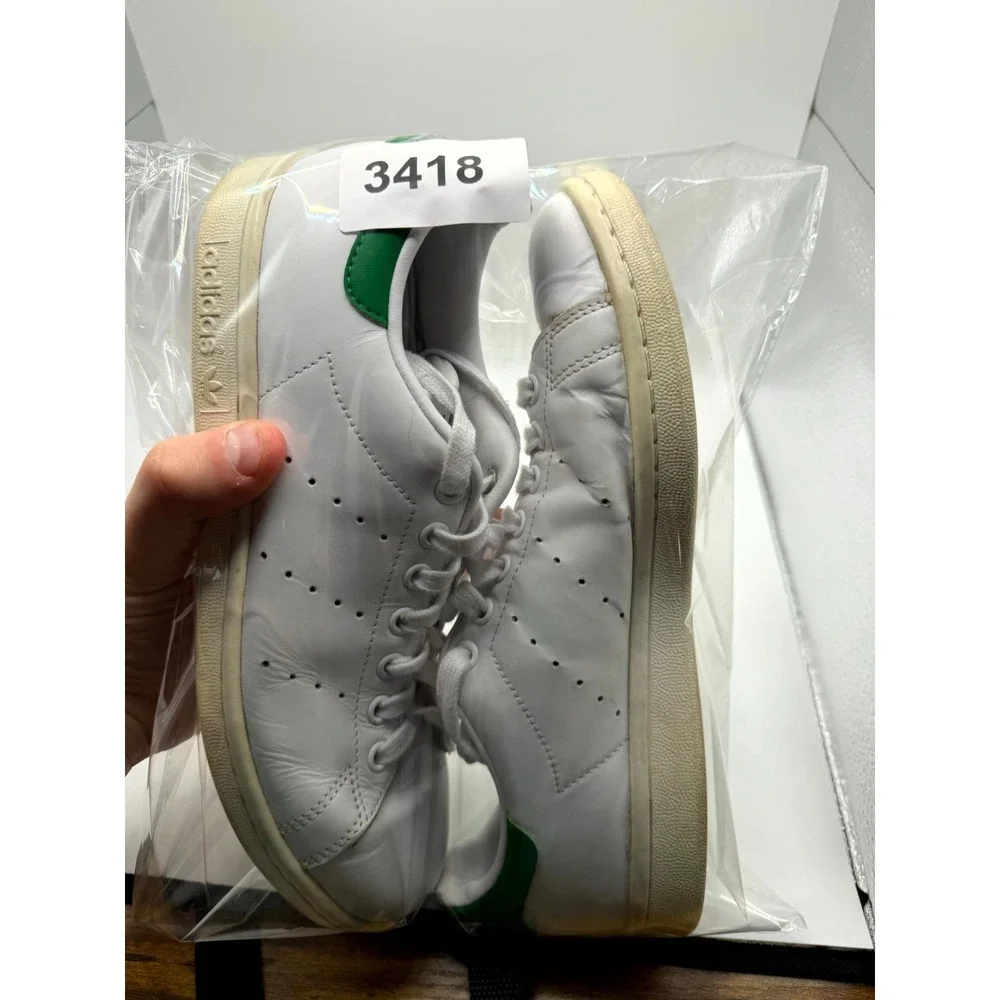 Adidas Stan‎ Smith M20324 Mens 8 Sneaker Cloud White Green Leather Tennis Shoes